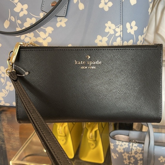 Kate Spade Madison Double Zip Wristlet Wallet Phone Case 
Black 
NWT - Picture 9 of 16